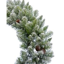 Fraser Hill Farm 36-inch Frosted Wreath - Green