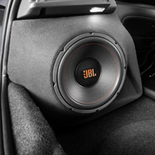 JBL speaker in a car