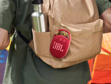 JBL Clip 4 on the backpack